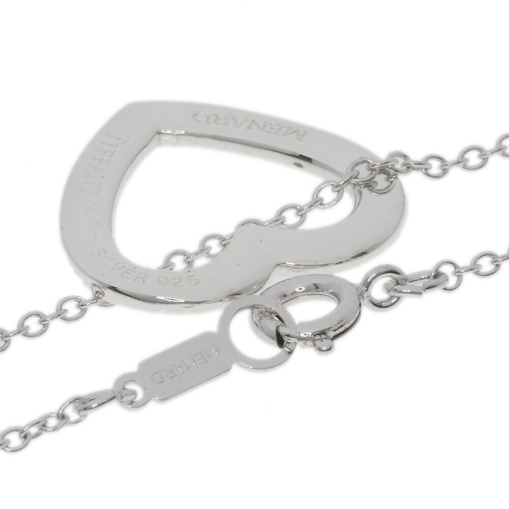 Tiffany Menards collaboration heart necklace silver